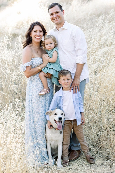 Dr. Jonathan Geleris and his family